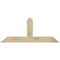 Ekena Millwork Portland Rough Sawn Timber Gable Bracket, Douglas Fir, 60"W x 25"H x 2"D x 6"F, 10/12 Pitch GBW060X25X0206POR00RDF - alternate 1